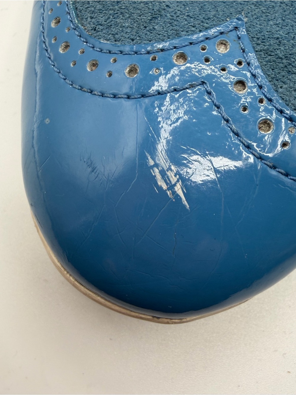 Puma x Mini Cooper Vintage Two-Tone Wingtip Ballerina Lace-Up Sneakers Size 10 - Picture 7 of 8